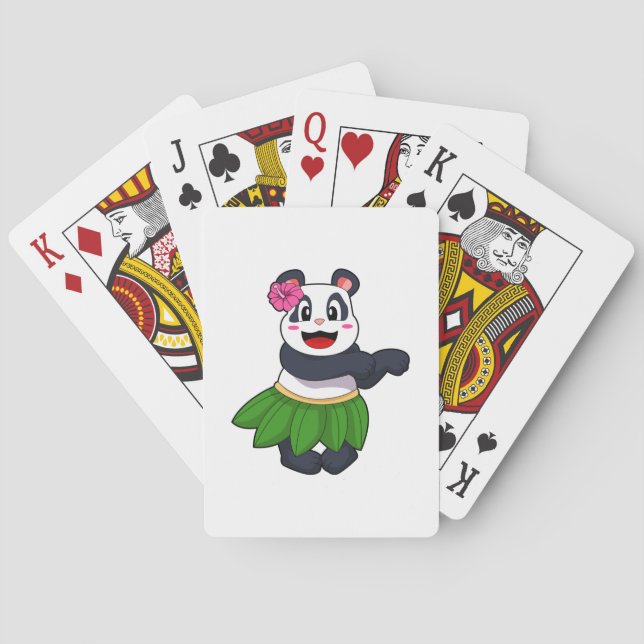 Panda at Ballet Dance Playing Cards (Back)