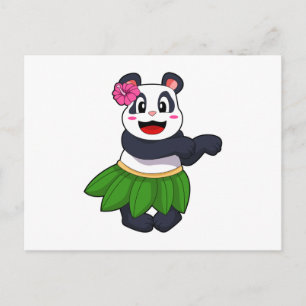 Panda at Ballet Dance Postcard