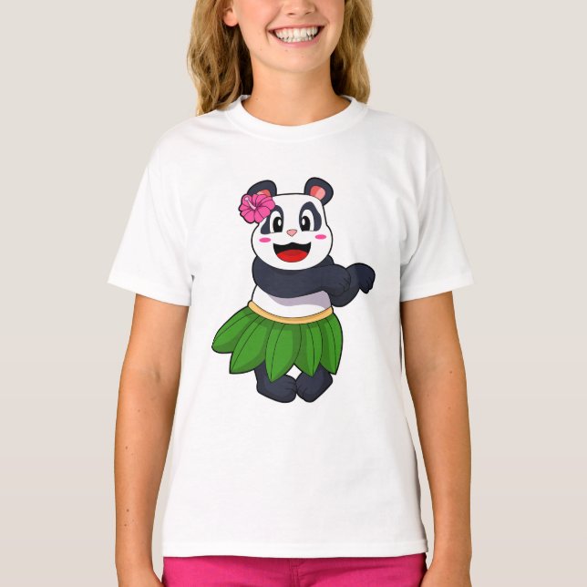 Panda at Ballet Dance T-Shirt (Front)