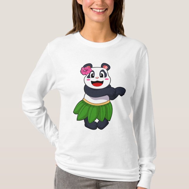 Panda at Ballet Dance T-Shirt (Front)