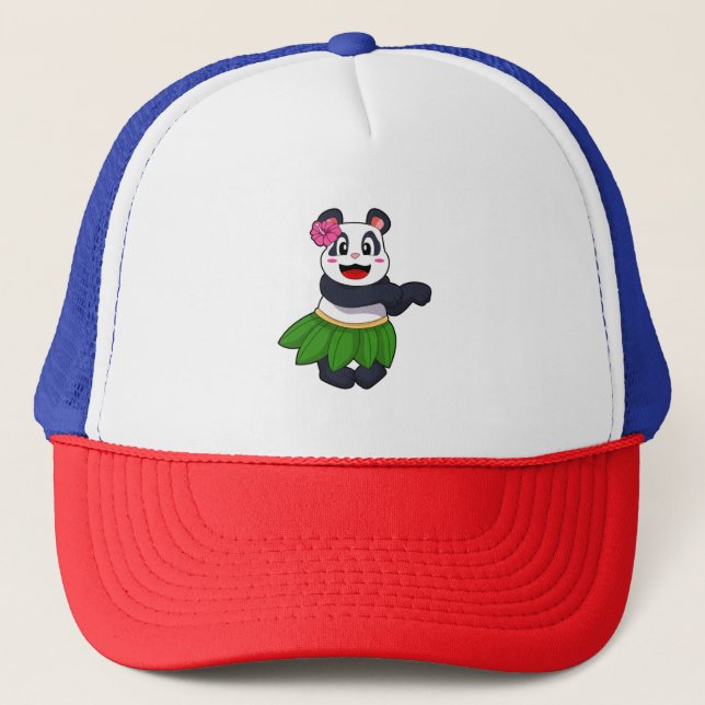Panda at Ballet Dance Trucker Hat (Front)