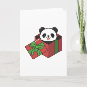 Panda at Birthday in Gift Card