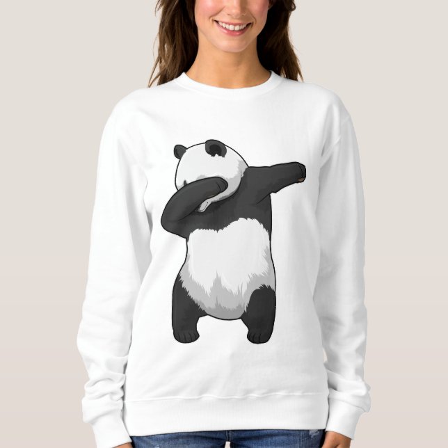 Panda at Hip Hop Dance Dab Sweatshirt (Front)