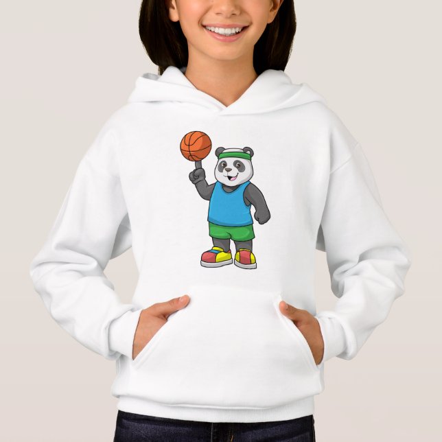 Panda at Sports with Basketball (Front)