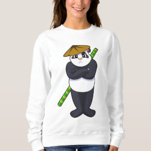 Panda at Stick fight Martial arts.PNG Sweatshirt