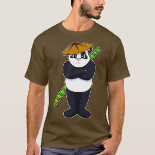Panda at Stick fight Martial arts T-Shirt