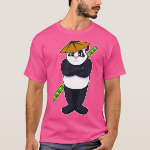Panda at Stick fight Martial arts T-Shirt