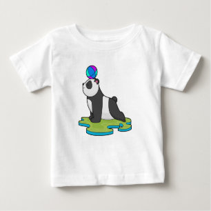 Panda at Yoga Fitness Baby T-Shirt