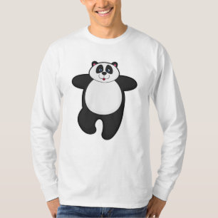 Panda at Yoga Stretching exercise T-Shirt