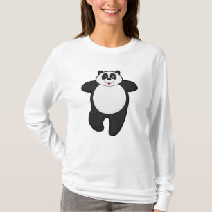 Panda at Yoga Stretching exercise T-Shirt