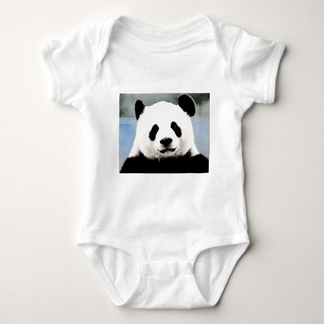 Panda Baby Bodysuit (Front)