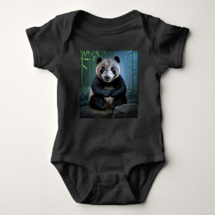 Panda baby bodysuit