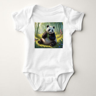 Panda Baby Bodysuit