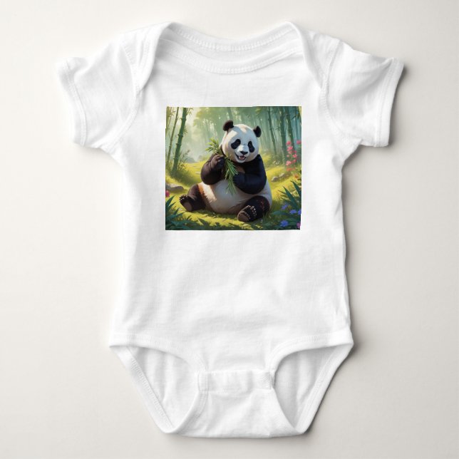 Panda Baby Bodysuit (Front)