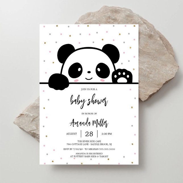 Panda Baby Shower Invitation (Creator Uploaded)