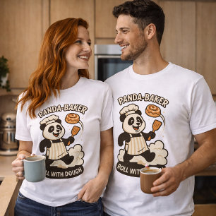 Panda Baker – Funny Pastry Chef Panda Design T-Shirt