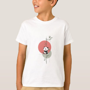 Panda Bamboo Climb Kids T-Shirt