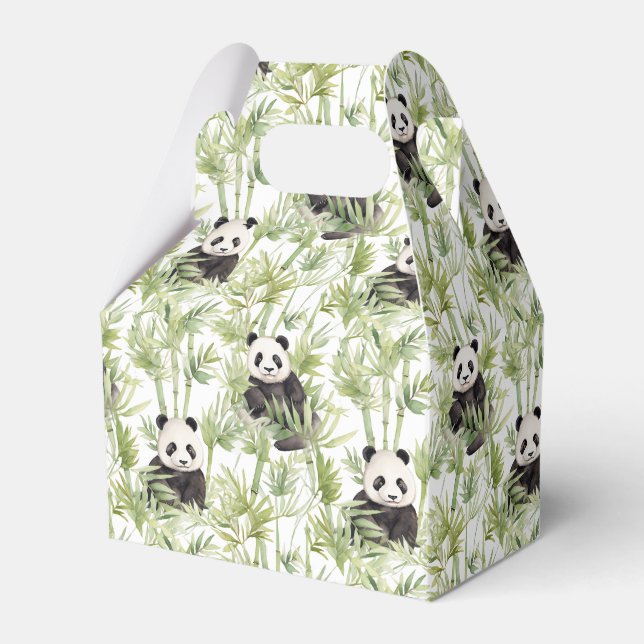 Panda bamboo favour box (Front Side)