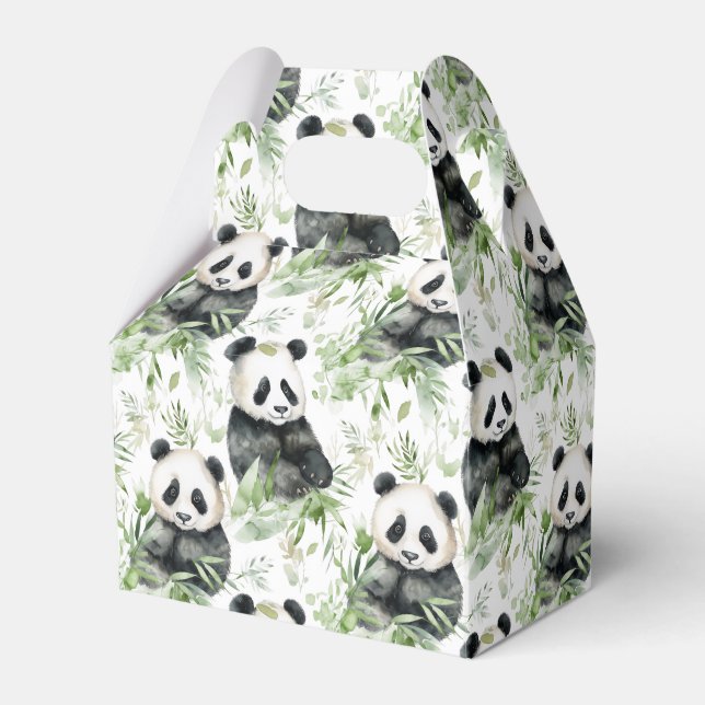 Panda bamboo favour box (Front Side)