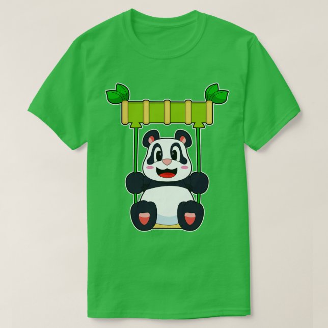 Panda Bamboo Swing T-Shirt (Design Front)