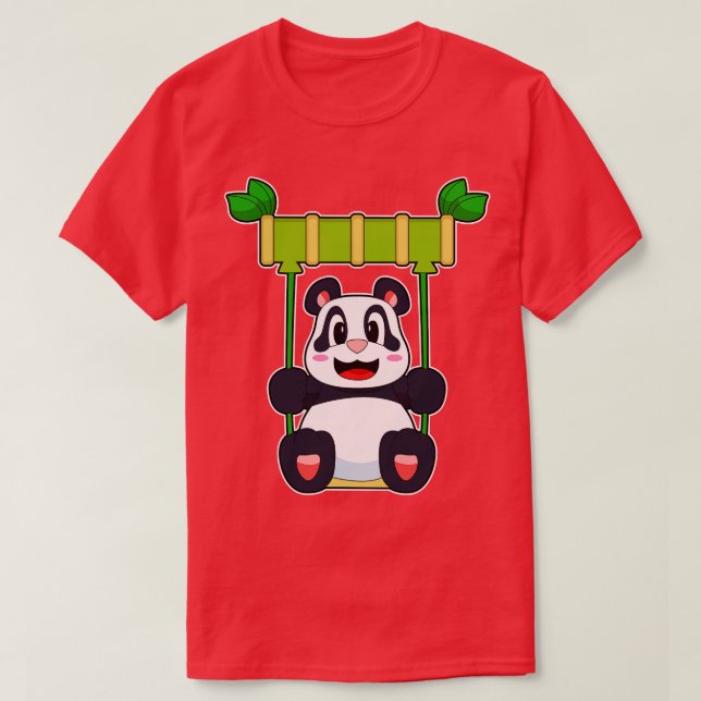 Panda Bamboo Swing T-Shirt (Design Front)