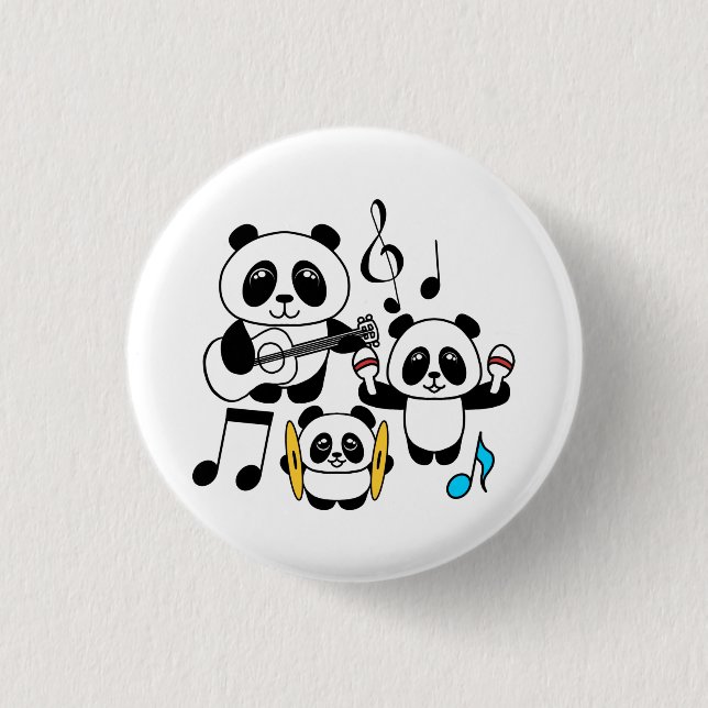 Panda Band - 1000Pandas by Amanda Roos 3 Cm Round Badge (Front)