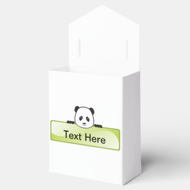 Panda Banner Favour Box (Opened)