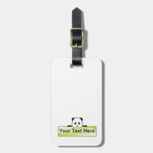 Panda Banner Luggage Tag