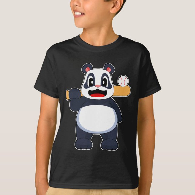 Panda Baseball Baseball bat T-Shirt (Front)