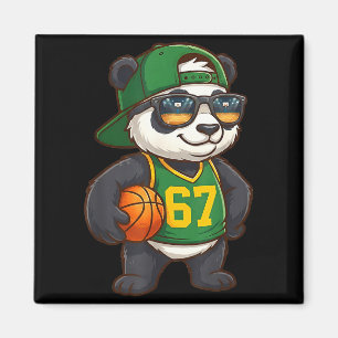 Panda Basketball 67 Gen Alpha Slang Srts Men Boys Magnet