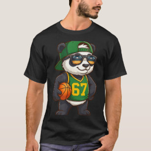 Panda Basketball 67 Gen Alpha Slang Srts Men Boys  T-Shirt