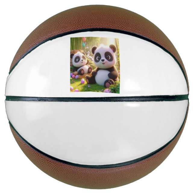 Panda Basking in the Sun Basketball (Front)