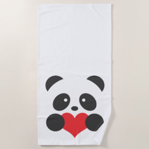 Panda beach towel