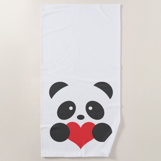 Panda beach towel (Front)