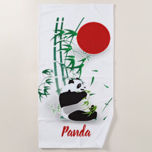 Panda beach towel