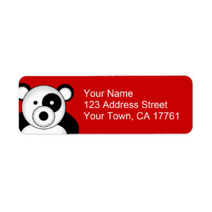 Panda Bear Address Labels