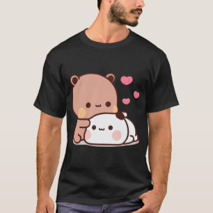 Panda Bear And Brownie True Love Bubu Dudu Couple  T-Shirt