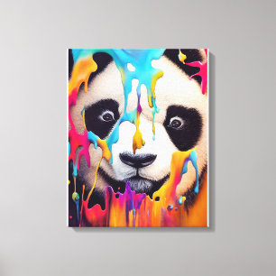 Panda Bear Animal Discovery Adventure Nature  Canvas Print