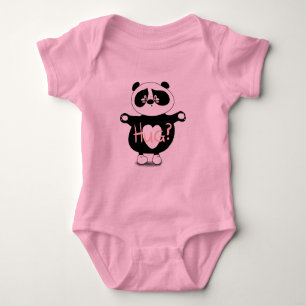 Panda Bear Baby Bodysuit