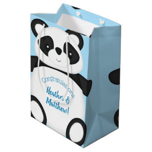 Panda Bear Baby Shower Medium Gift Bag