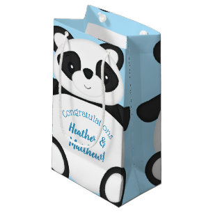 Panda Bear Baby Shower Small Gift Bag