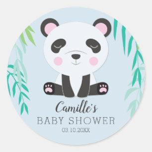Panda Bear Baby Shower Tag Personalised