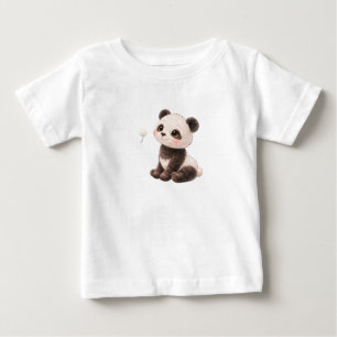 Panda Bear Baby T-Shirt – Cute Spotted & Striped B