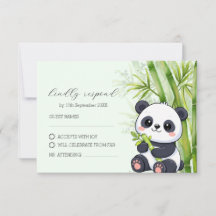 Panda Bear Bamboo Baby Shower