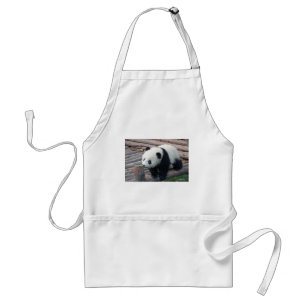 panda bear bears custom personalise Anniversaries Standard Apron