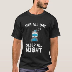 Panda Bear Bears Nap Sleeping Pajama Nightgown T-Shirt