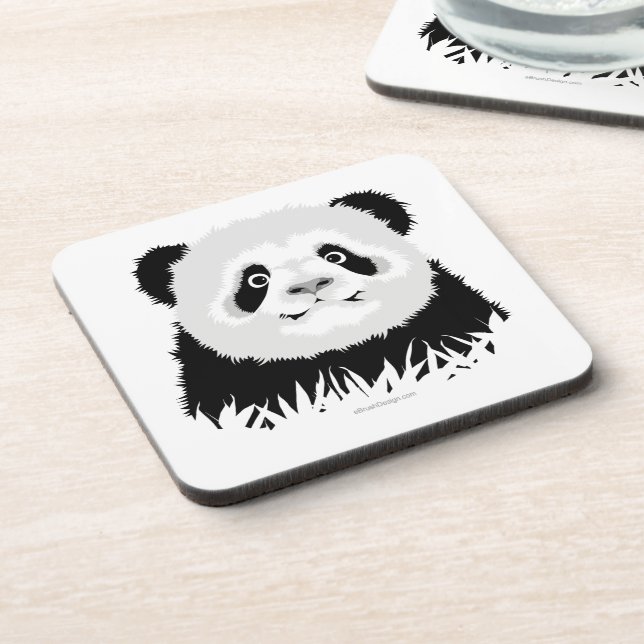 Panda Bear Beverage Coaster (Left Side)