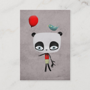 Panda bear bird cat customisable business card