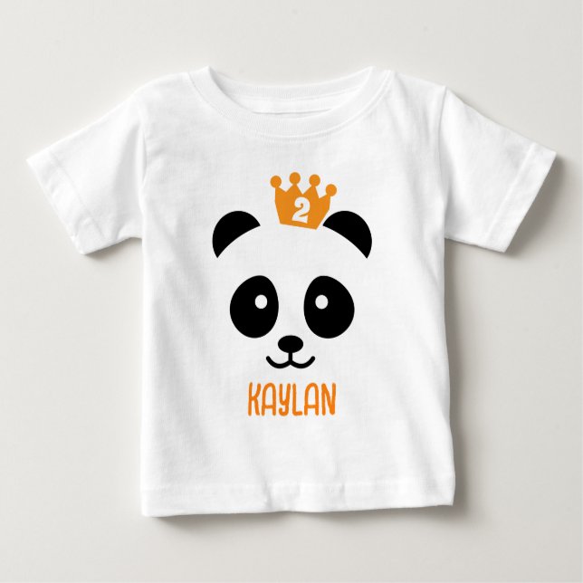 Panda bear birthday shirt (Front)