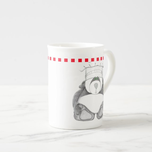 Panda Bear Bone China Bone China Mug (Front Right)